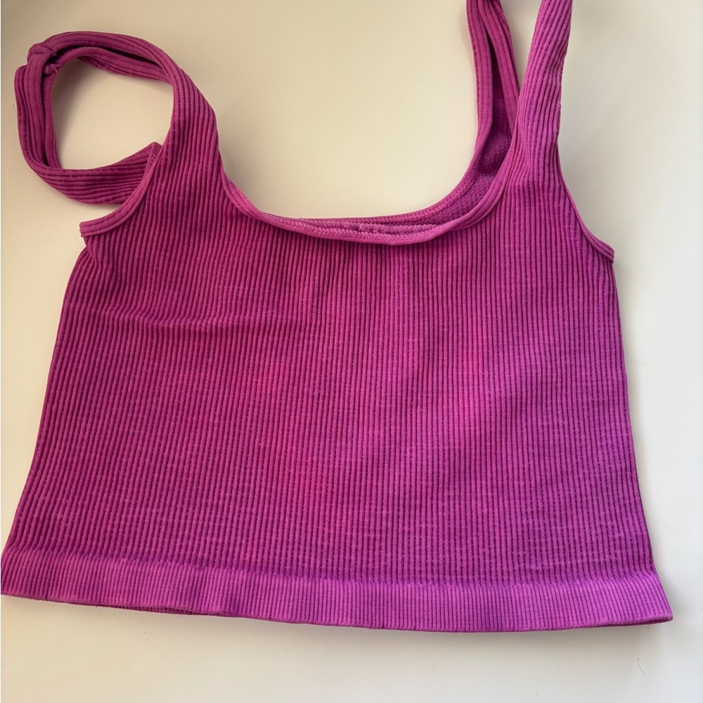 Free People Movement Ribbed Pink Tank Top